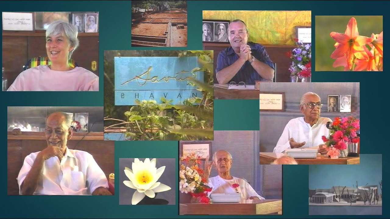 About Savitri Bhavan (1999) with Nirodbaran,  Udar, Arindam Basu, Georges van Vrekhem and others
