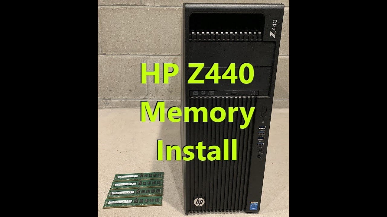 Установка памяти/ОЗУ для рабочей станции HP Z440 (4 x 8 ГБ = 32 ГБ DDR4)