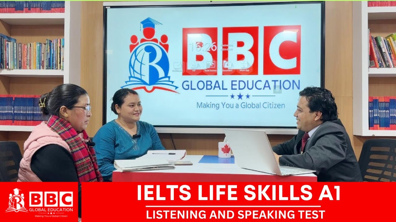 IELTS LIFESKILLS A1 (ТЕСТ ПО АУДИРОВАНИЮ И РАЗГОВОРНОЙ РЕЧИ) || (ОБРАЗЕЦ ВИДЕО) || BBC GLOBAL EDU...