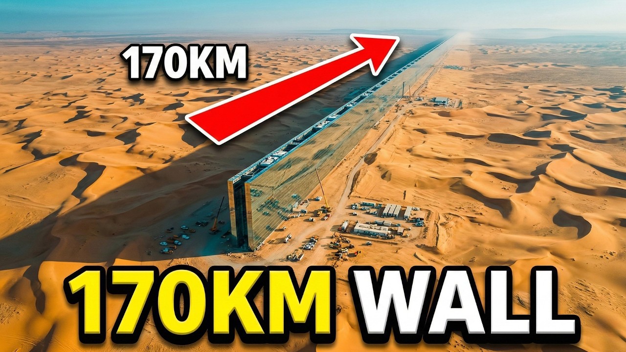 Inside the Construction of Saudi Arabia’s 170km Desert Mega City — Full Build Process
