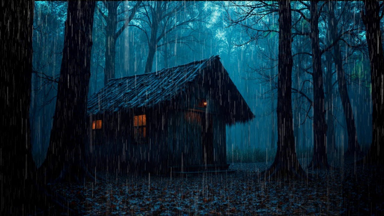 Relax and Sleep with Rain Sounds – Soft Night Rain in the Forest
