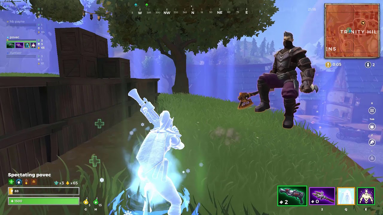 Realm Royale - INVINCIBLE TEAMMATE Carries! (Iceblock+ghostwalk!)