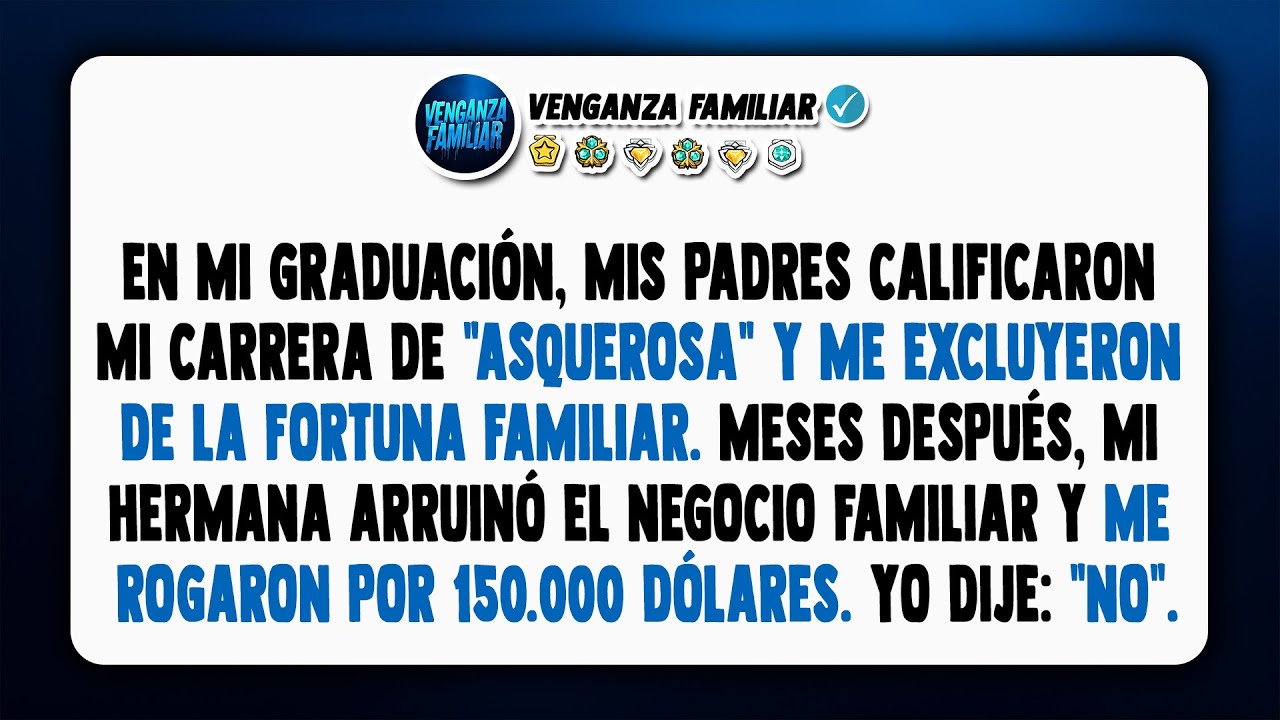 Mis padres llamaron a mi carrera 