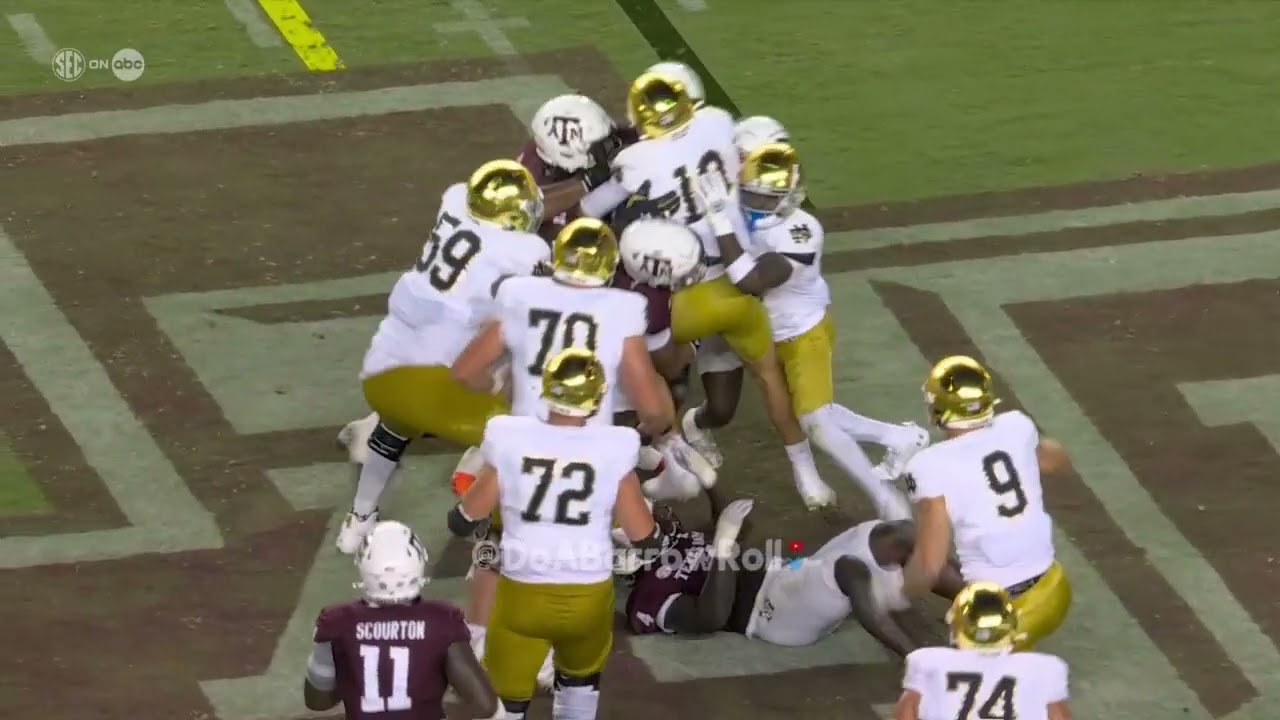 Notre Dame OL/Offense vs Texas A&M Defense (2024)