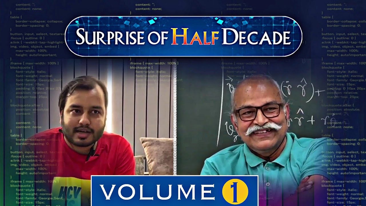 Surprise of Half Decade - HC VERMA SIR : Volume 1