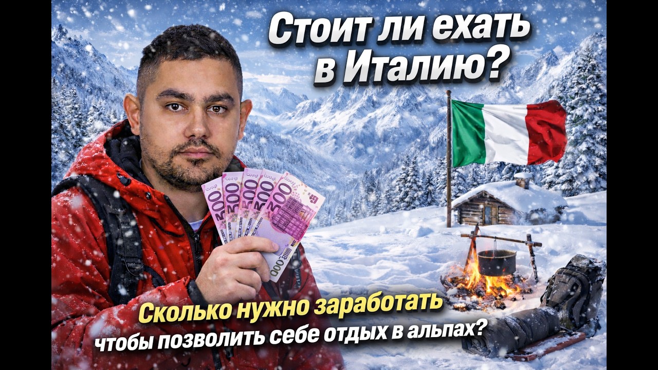 Стоит ли ехать в Италию? Сколько нужно заработать чтобы позволить себе отдых в альпах? #путешествие