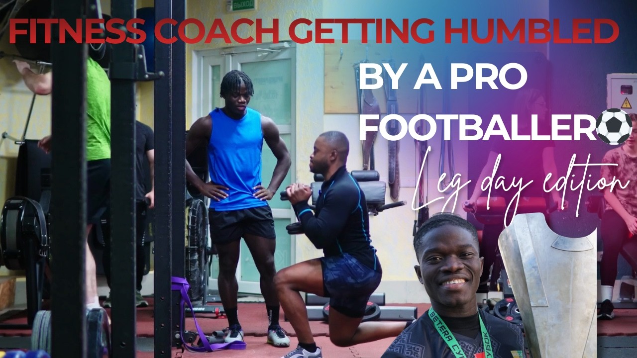 FITNESS COACH GETTING HUMBLED BY A PRO FOOTBALLER⚽️🫣