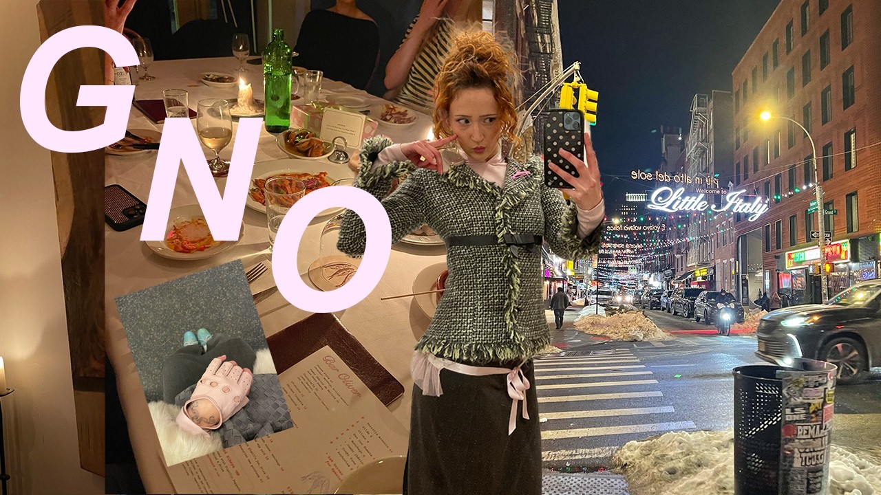 GRWM *ೃ winter nights in nyc | layering for the cold + chatty GNO glam༄
