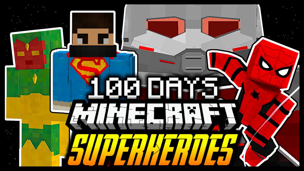 I Survived 100 Days In Minecraft As A Superhero Part 2 - Duo 100 Days Survival