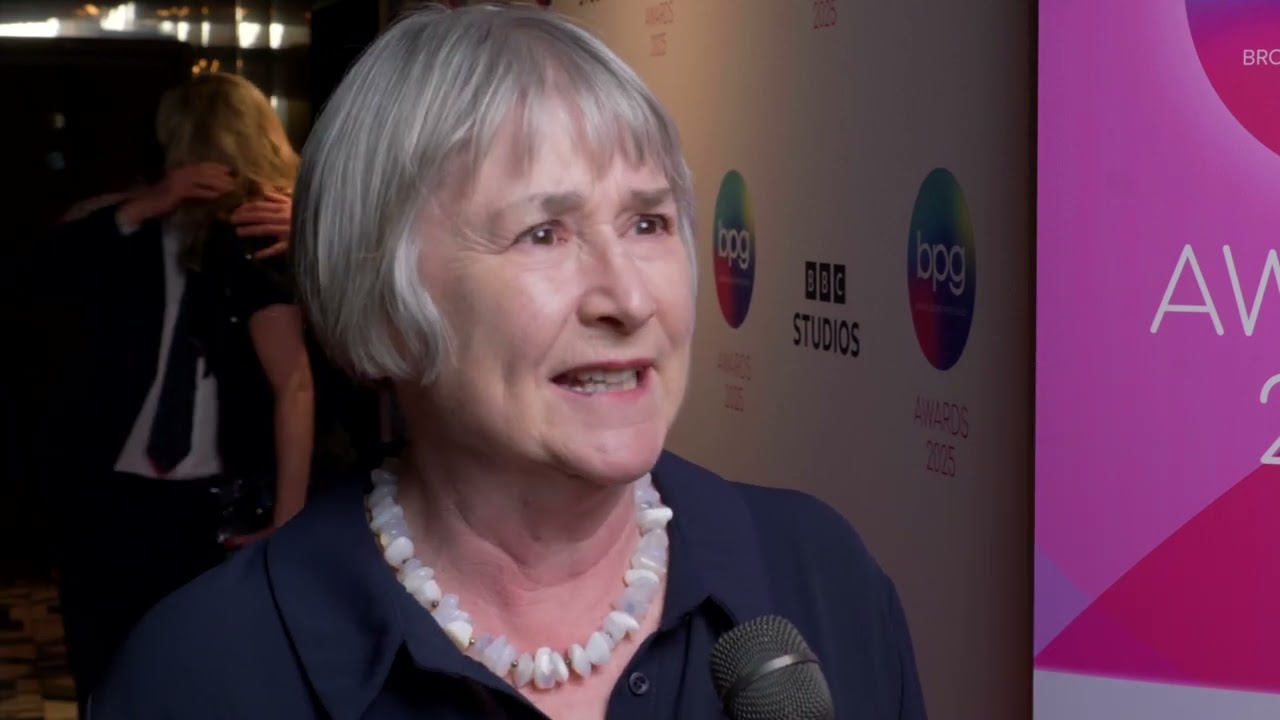 Gwyneth Hughes Best Writer - at the BPG Awards 2025 Red Carpet