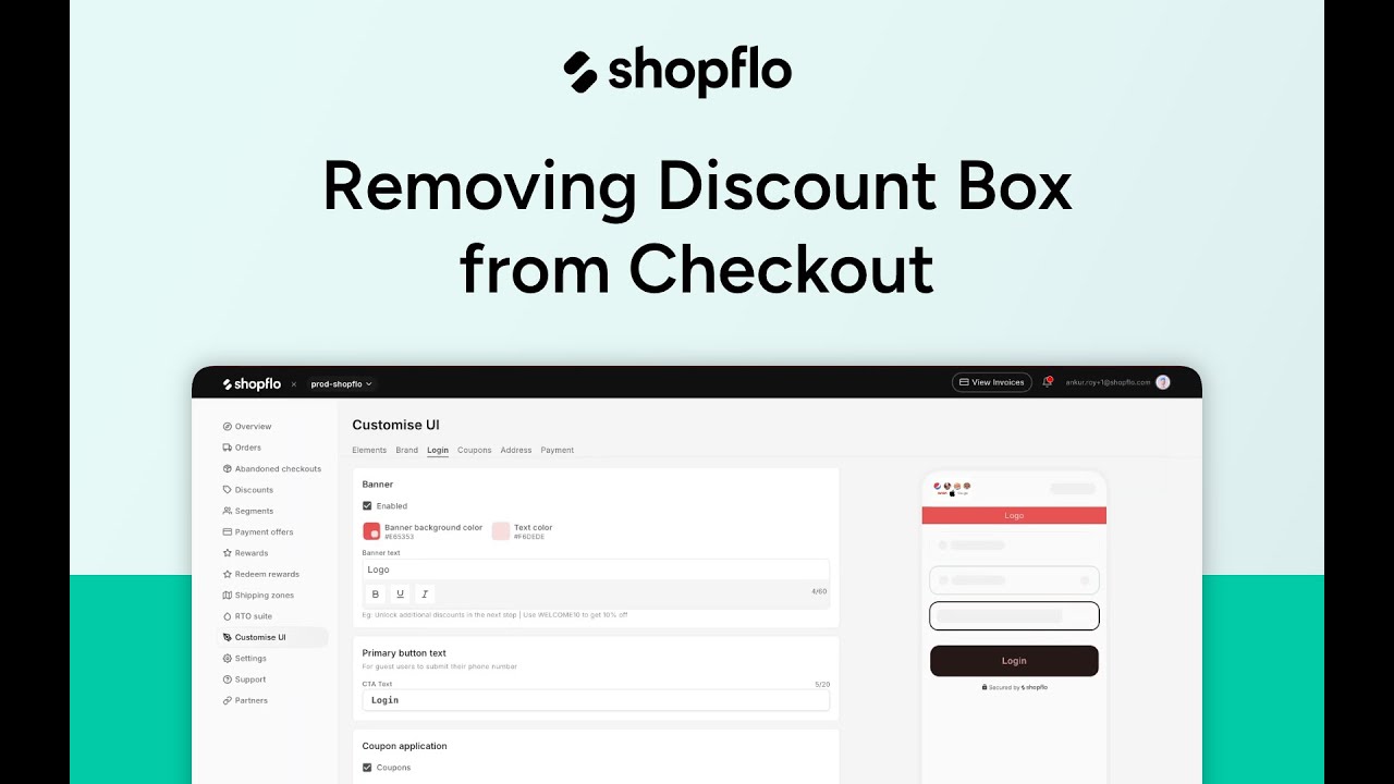 Removing Discount Application Box from Checkout