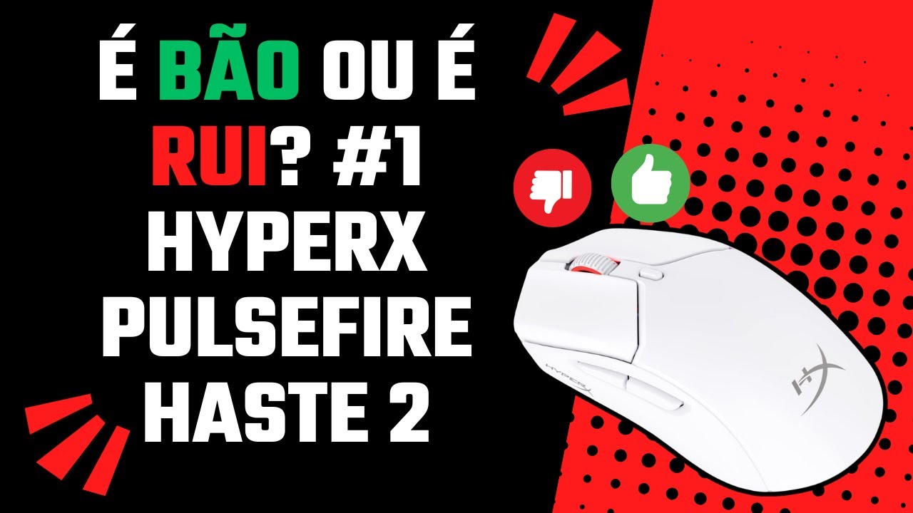 🎮 Mouse HyperX Pulsefire Haste 2: É Bão ou É Rui? 🤔 VALE A PENA MESMO?