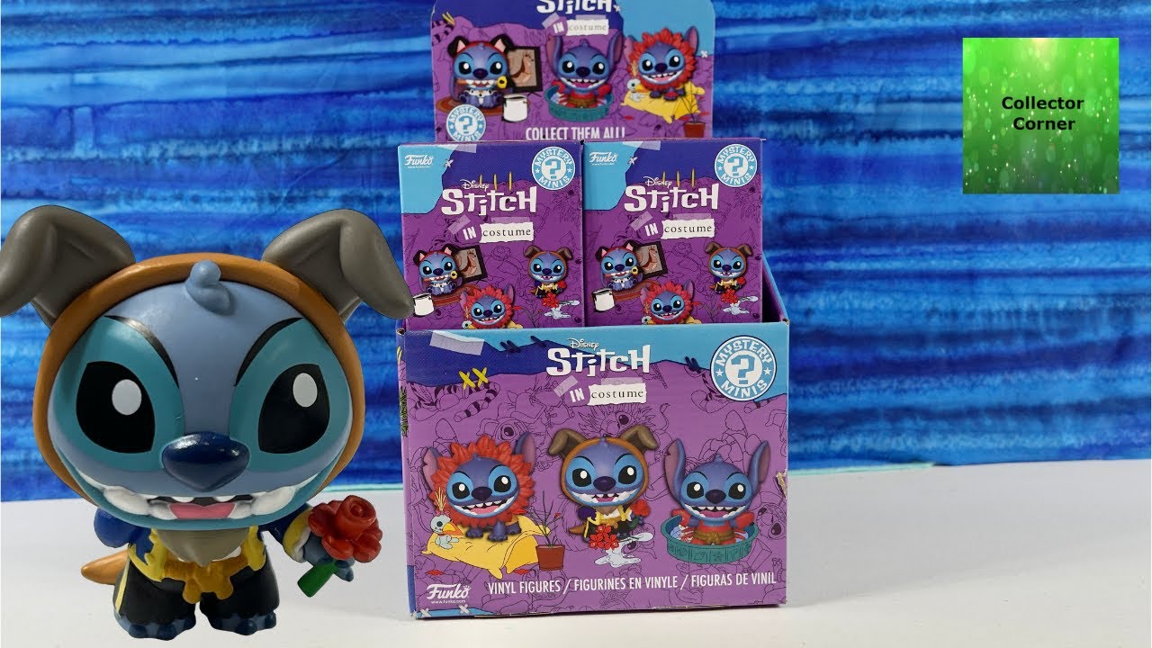 Распаковка виниловых фигурок Стича в костюме Диснея Funko Mystery Minis