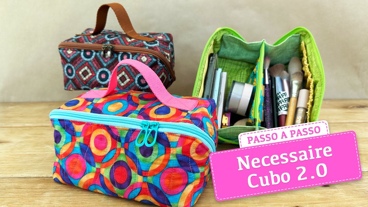 Necessaire Cubo 2.0 - Costura Criativa Fácil