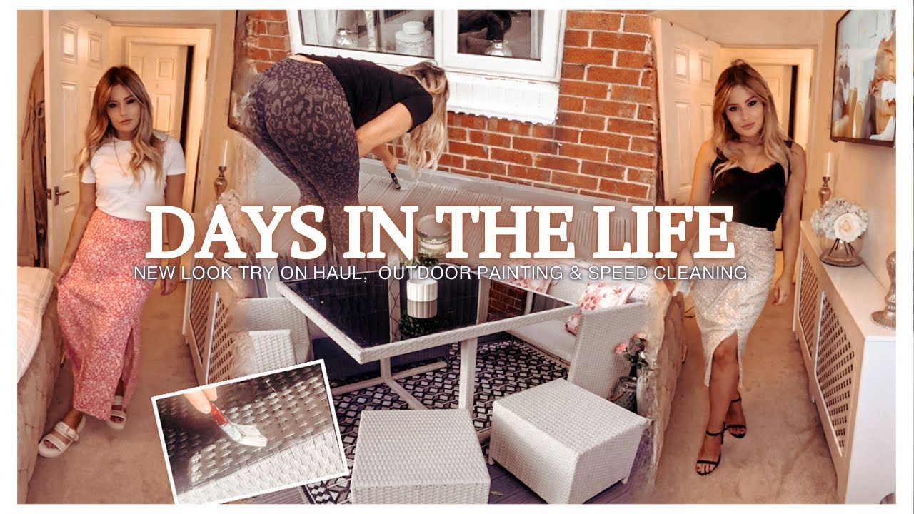 DAYS IN THE LIFE - New Look try on haul, decking refresh & speed clean 🧼