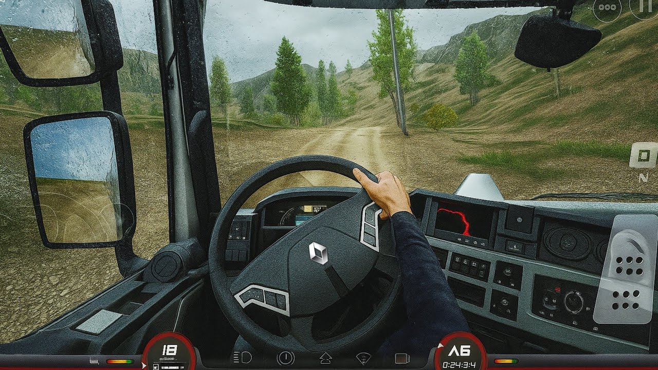 🚚 Truckers of Europe 3 🛣️Logs Delivery 🚦Tubingen to Munich✅️2013 RenaultT range|| V 0.5.59