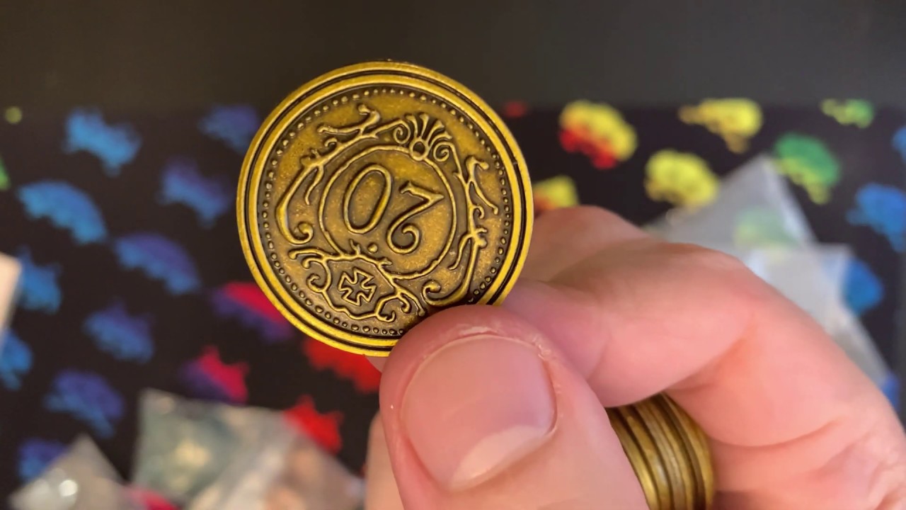 Scythe Board Game Metal Coins Upgrade Unboxing