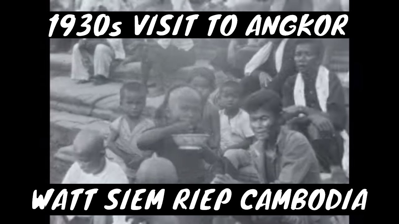 1930s VISIT TO ANGKOR WATT  SIEM RIEP CAMBODIA  98124