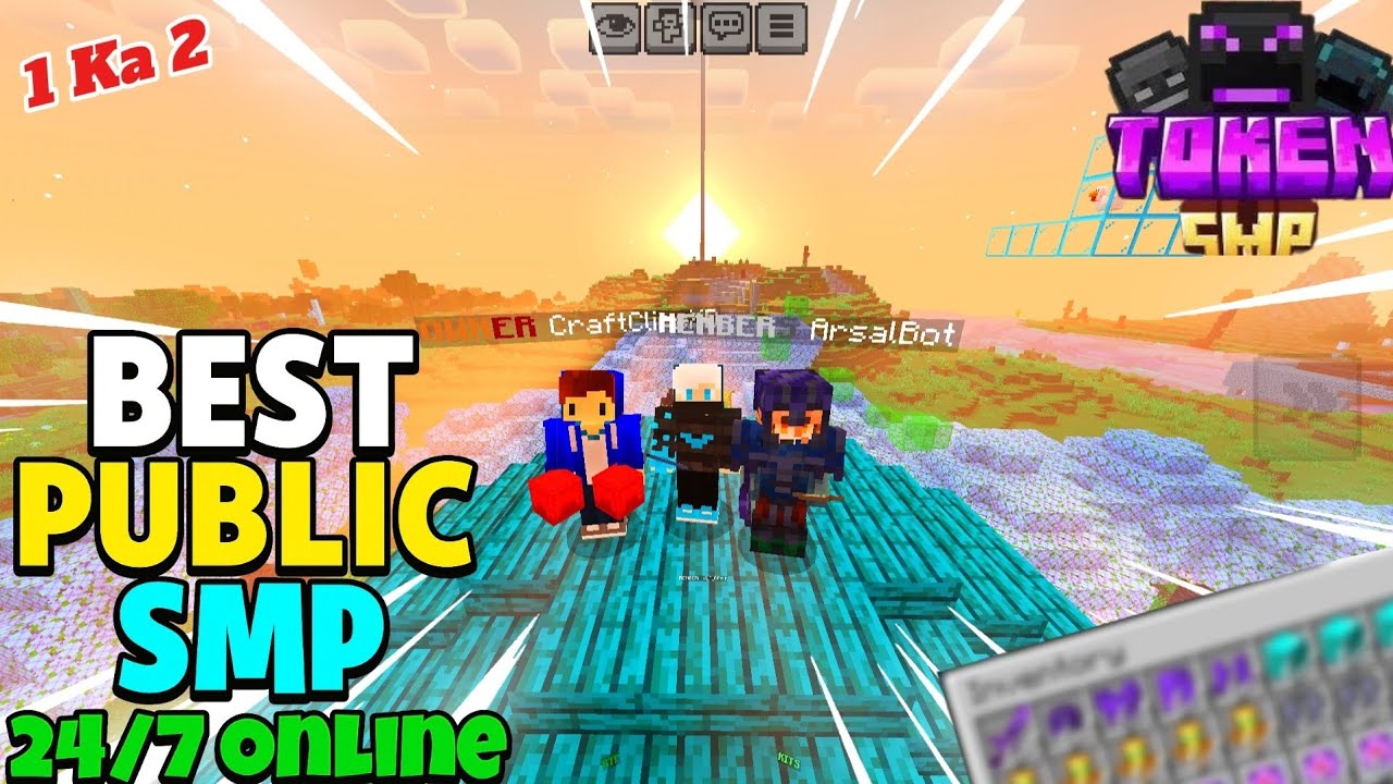 Public TOKEN SMP Server Minecraft 1.21 🔥 | Java + Bedrock | 24/7 Online | Free To Join 🤯