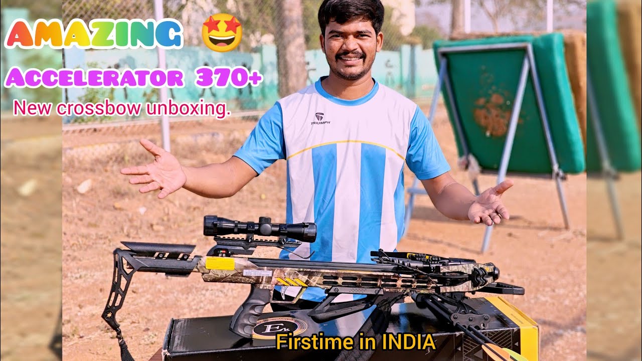 new crossbow unboxing & Setup. EK ARCHERY - Accelerator 370+. INDIAN  - IN HINDI.