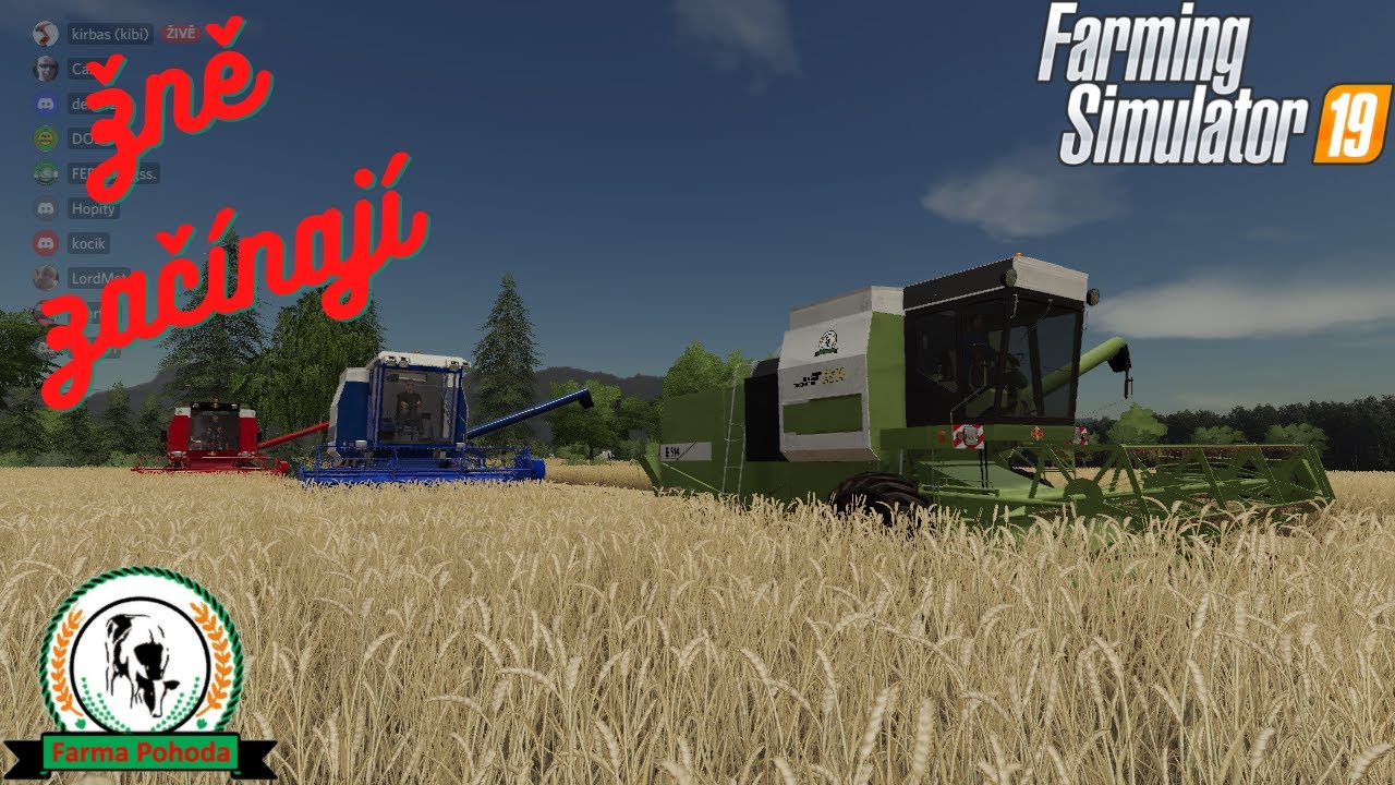 🚜 Žně začínají 📢 Farma Pohoda FS
