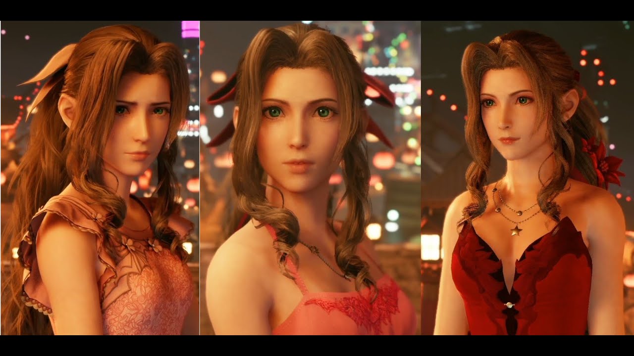 【Final Fantasy VII 重製版】三種艾莉絲的禮服及反應｜呆小笨Ascrol