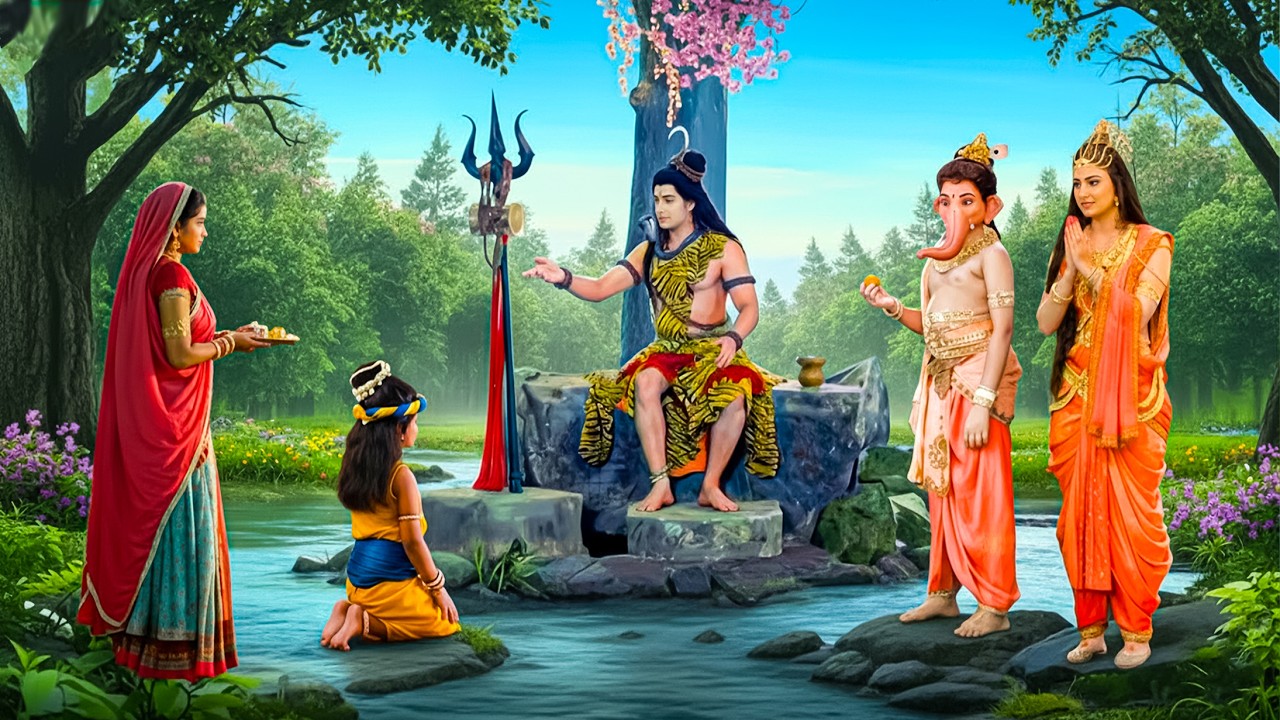 महादेव ने दिया बाल कृष्ण को दिव्य आशीर्वाद 🙏✨ | Yashomati Maiyaa Ke Nandlala | Shree Krishna Leela