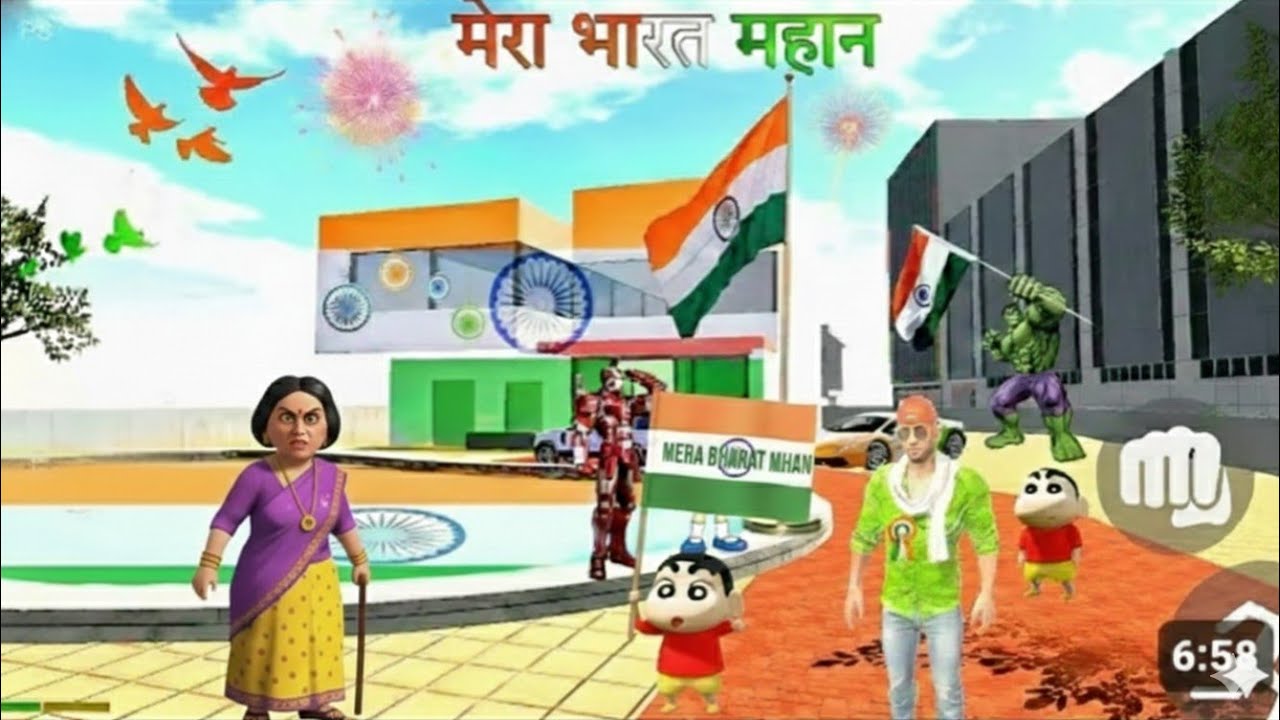 26 January Par 🤗 Shinchain Ne Gya Gana 😜 Indian Theft Auto Simulator ❤️