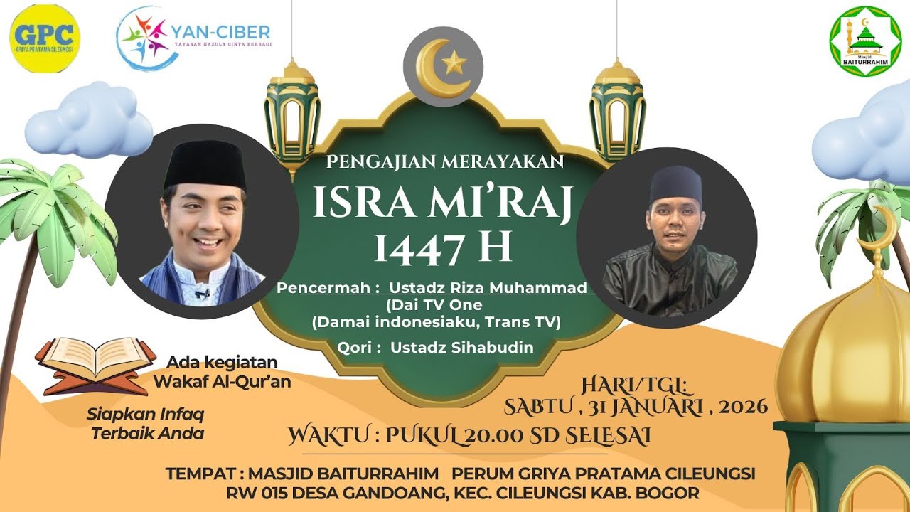 Isra Mi'raj Nabi Muhammad SAW 1447 H