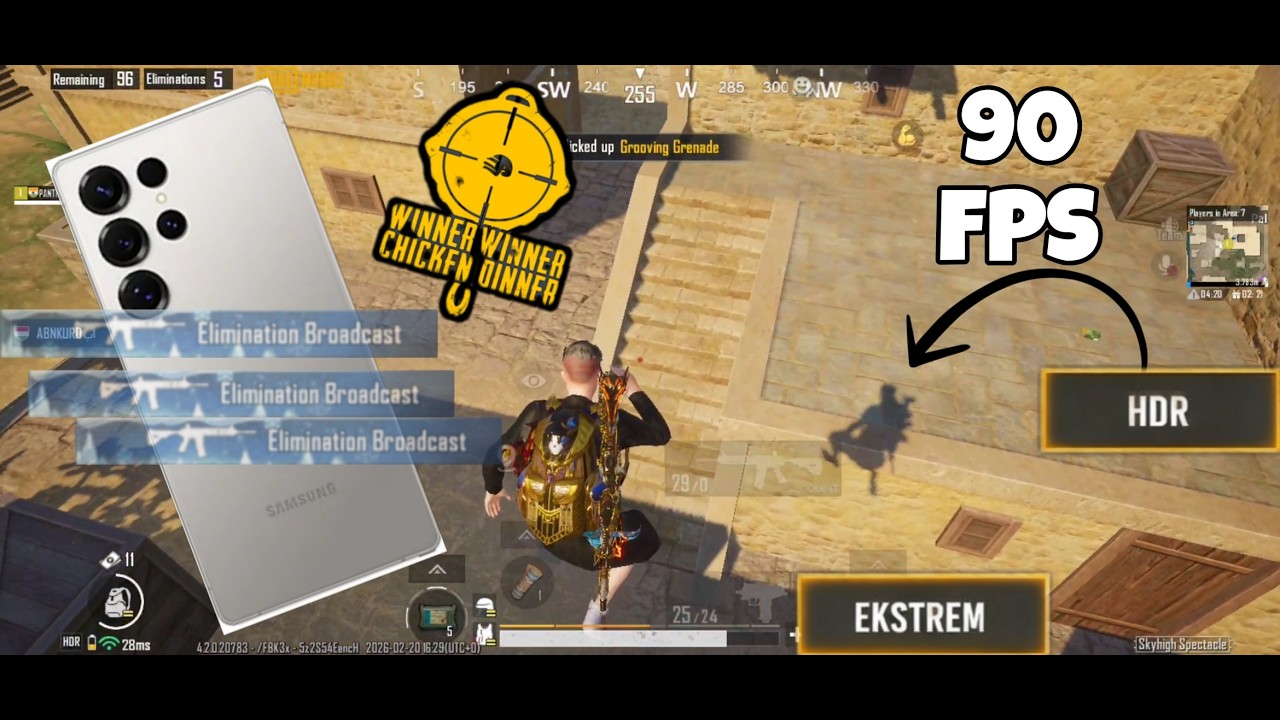 S25 ULTRA HDR 90FPS NEW MODE🥵Pubg mobile