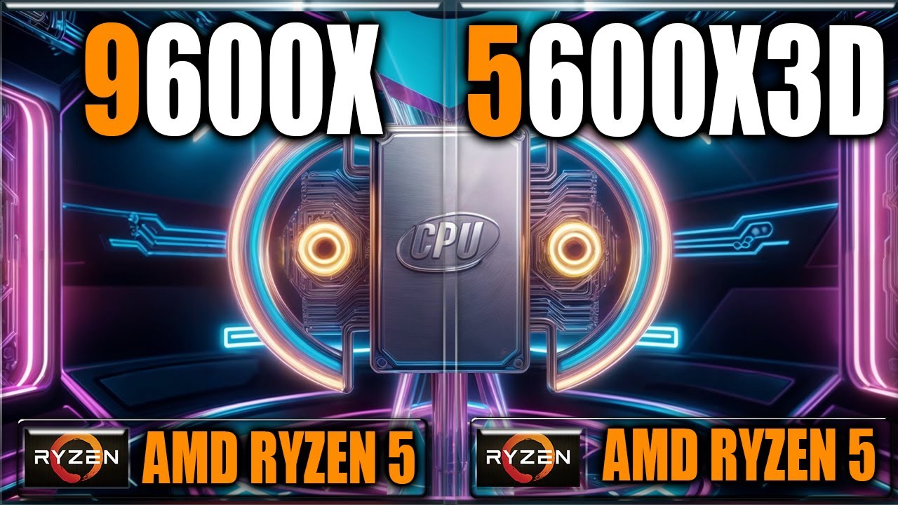 9600X vs 5600X3D Benchmarks - Tested in Games and Applications