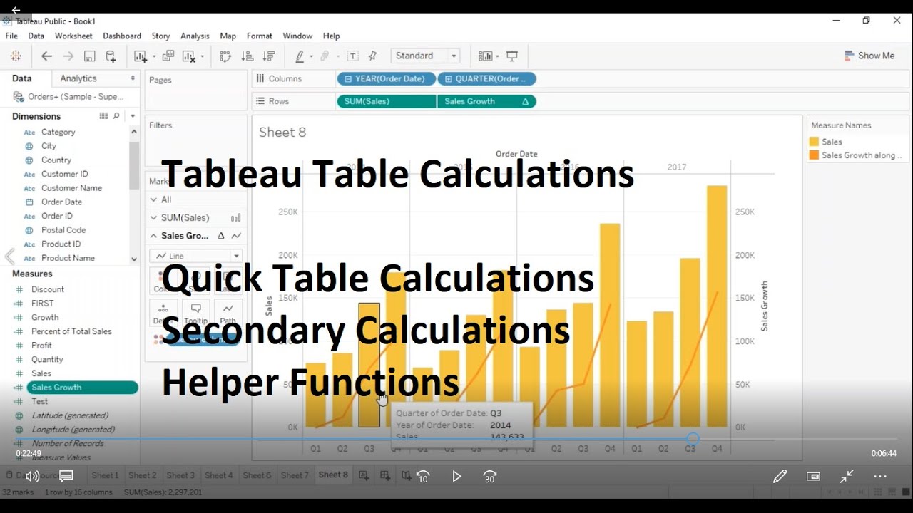 Tableau | Табличные вычисления | Вспомогательные функции | Дополнительные вычисления | Быстрые та...