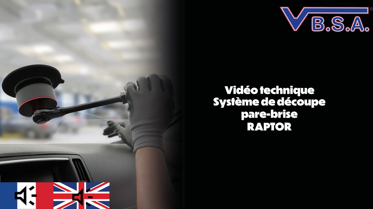 VBSA - KIT RAPTOR - Système de découpe pare-brise à batterie