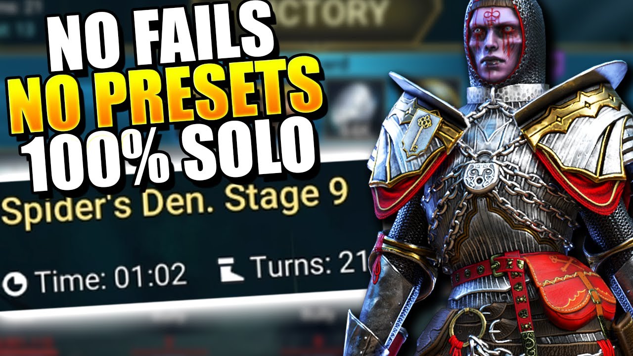 FREE CHAMP Solo Stage 9 HARD SPIDER! | Raid: Shadow Legends