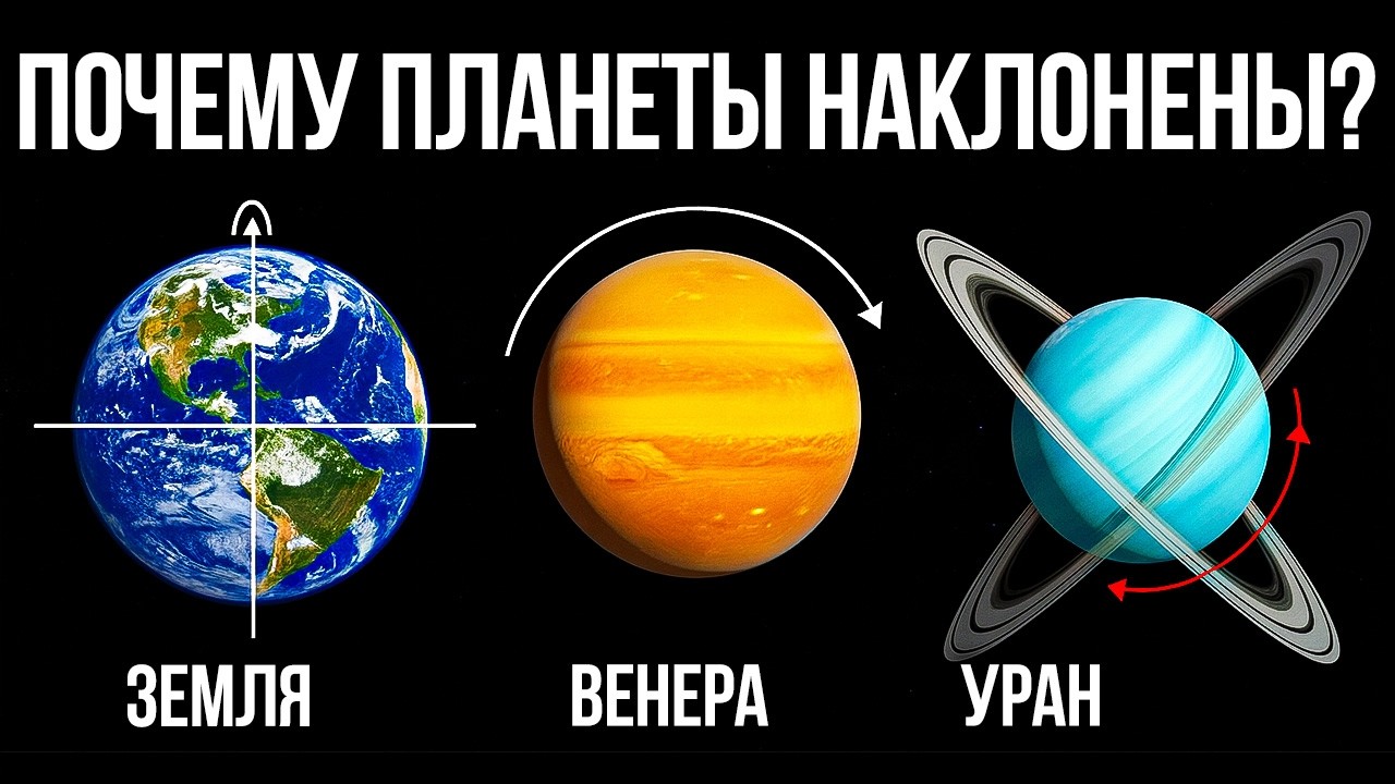 ЛЕКЦИЯ ДЛЯ СНА🌙 Почему планеты вращаются и наклонены так по-разному?