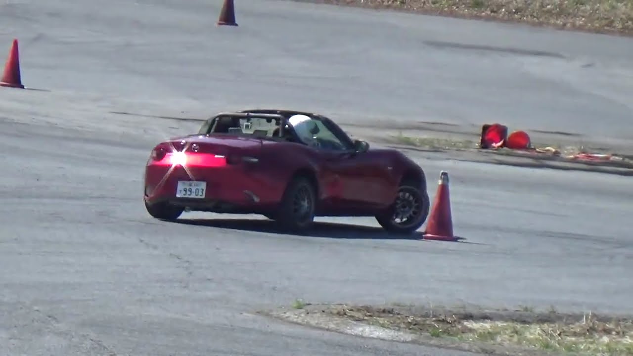 【じぇっと】NDロードスタージムカーナ 2026/3/8 浅間台スポーツランド Aコース（540°ターンあり） ブリヂストン Bridgestone RE-71RZ