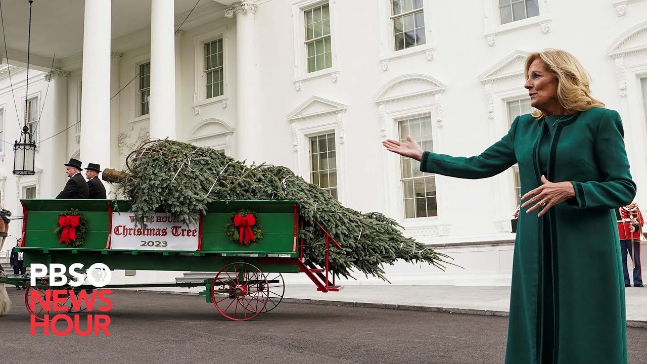 WATCH LIVE: First Lady Jill Biden receives 2023 White House Christmas Tree