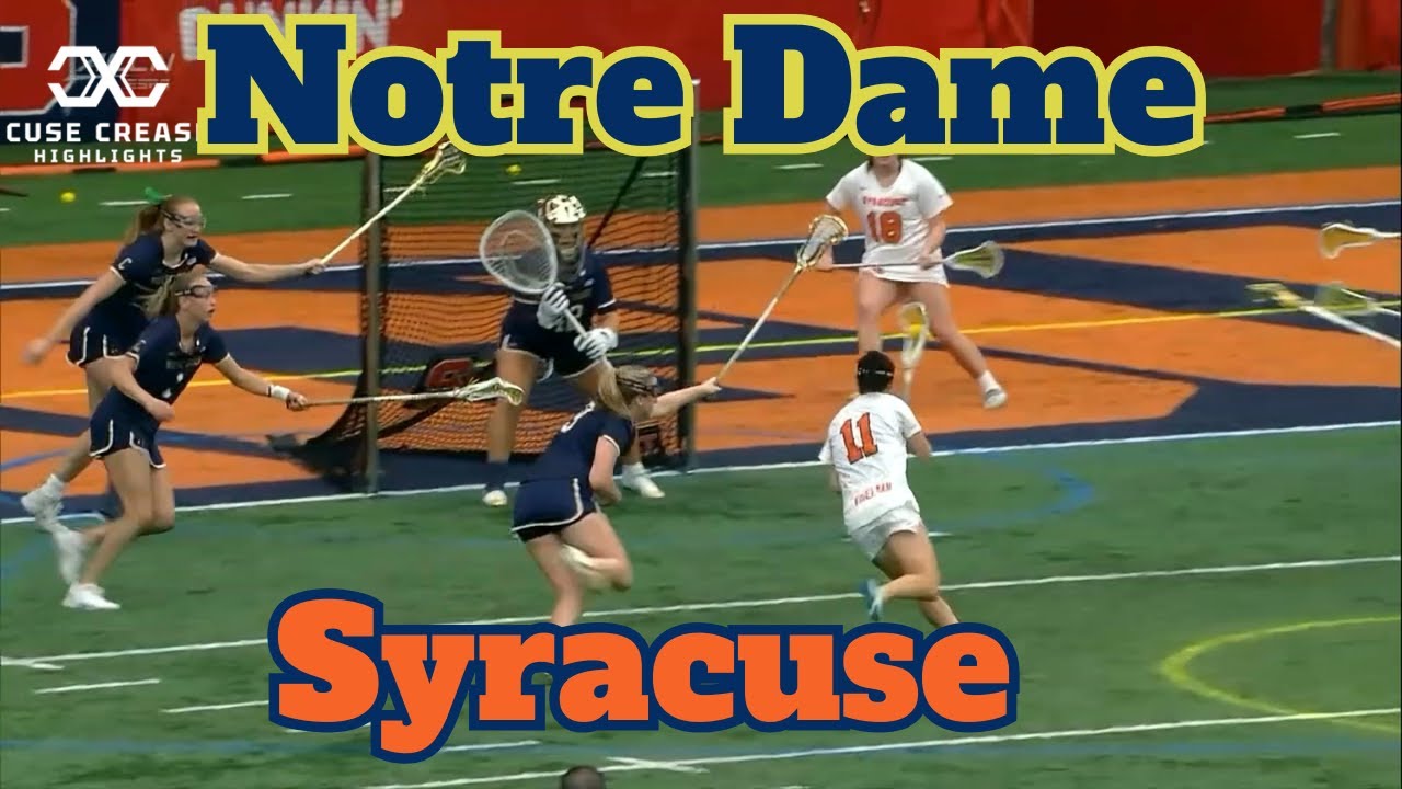 Notre Dame vs Syracuse 2025 Women's Lacrosse Highlights