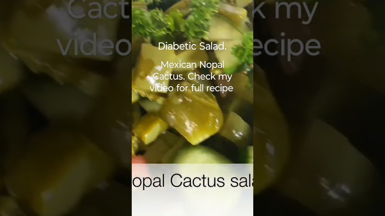Mexican Nopal Cactus Salad. Full recipe on my video
