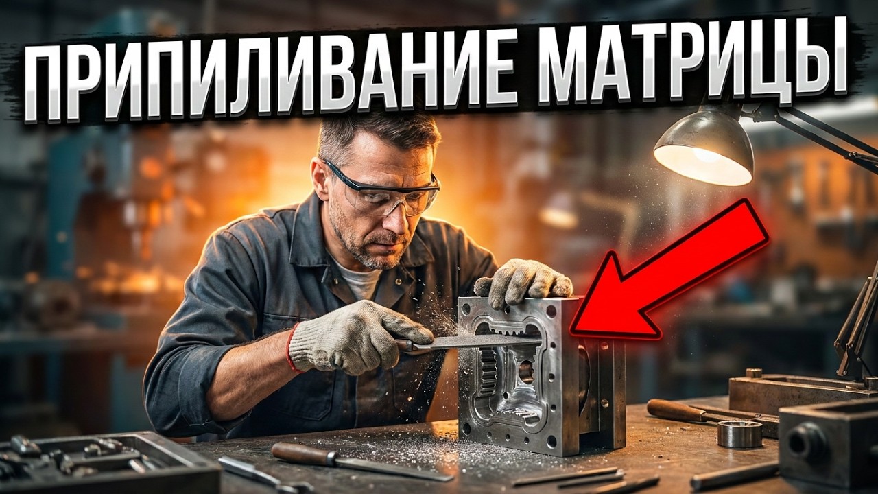Как делали штампы в доэрозионную эпоху? Припиливание матрицы.