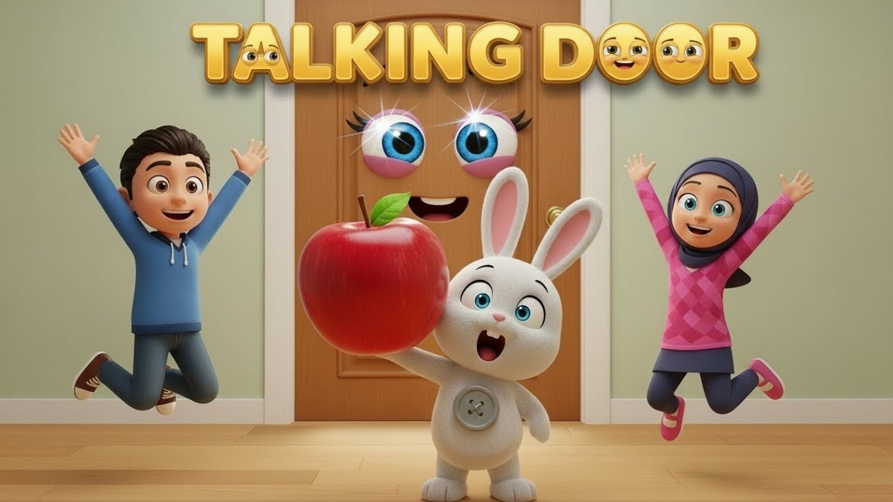 Talking Door Adventure: Learn Bathroom & Kitchen Words! Learn English 