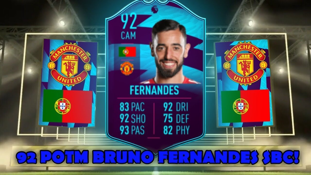 WORTH IT?! 92 POTM BRUNO FERNANDES BREAKDOWN! (SECOND POTM BRUNO) - FIFA 21