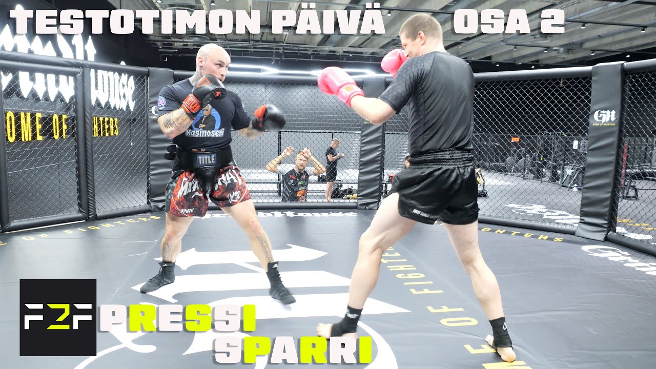 TESTOTIMON päivä osa 2 VIIMEINEN SPARRI JA PRESSIMYLLY BTS!