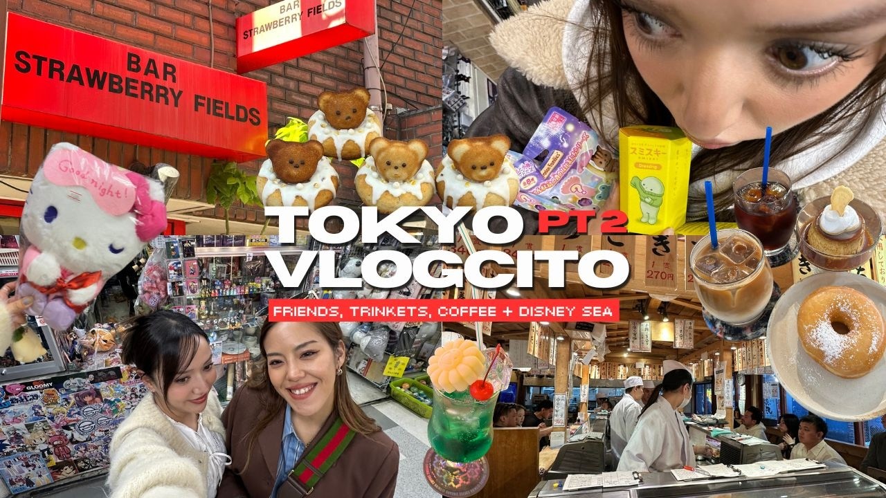 ★ Tokyo vlog with Amigos! Nakone, Disney sea, lots of coffee + shopping! 🍣🎢🍜