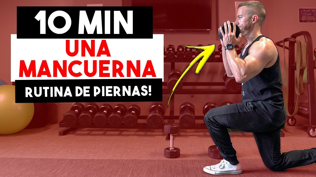 10 MIN RUTINA DE PIERNAS Y GLUTEOS CON UNA MANCUERNA (EN CASA!) | Ejercicios Con Una Mancuerna
