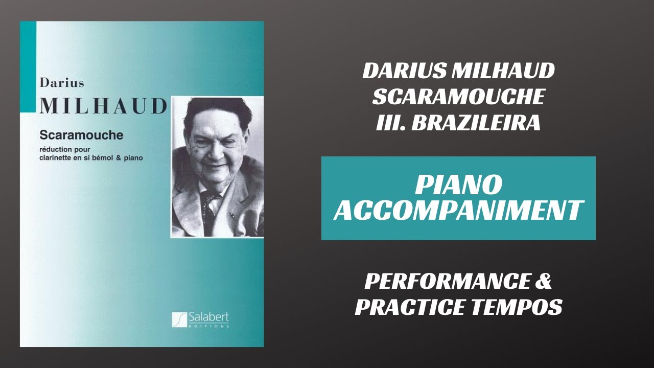 Darius Milhaud - Scaramouche, mvt. III (Piano Accompaniment)