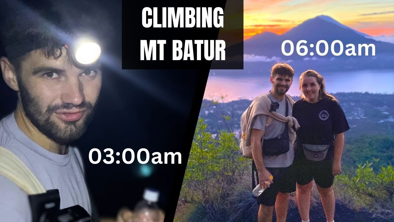 Hiking Bali's ACTIVE Volcano AT NIGHT