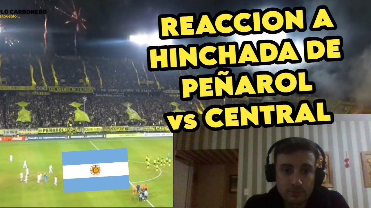 🇦🇷 ARGENTINO reacciona a HINCHADA de PEÑAROL vs CENTRAL - Libertadores 2024 🟡⚫