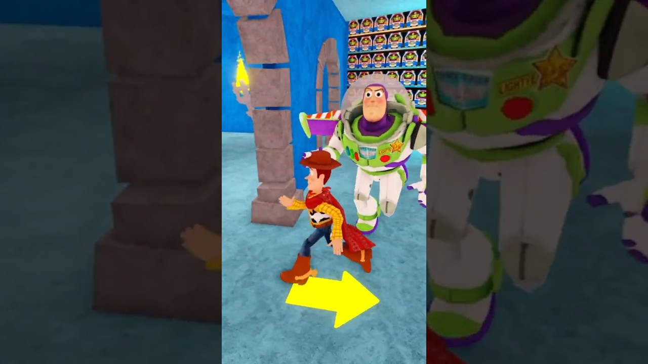 Woody Escape Buzz escape Lilypad Toy Story and jumpscare #toystory