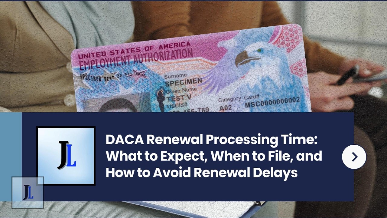 Время обработки заявления на продление статуса DACA: что нужно знать перед подачей заявления.
